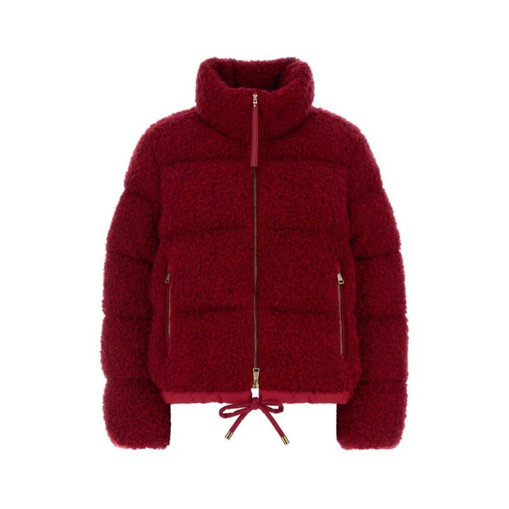 Moncler Women Red Boucle Trascendance Down Jacket